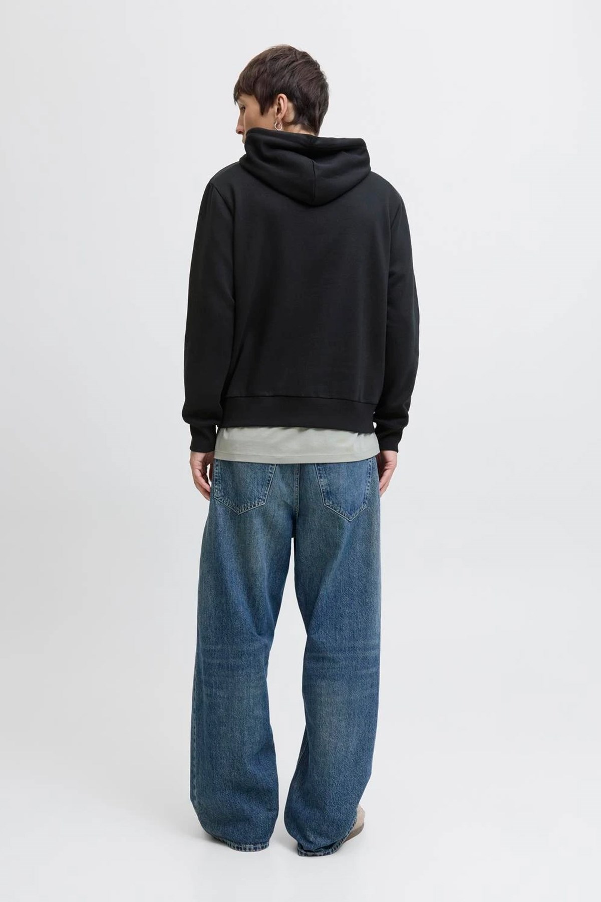 Jack & Jones Jjpan Erkek Sweatshirt 12278618 Siyah