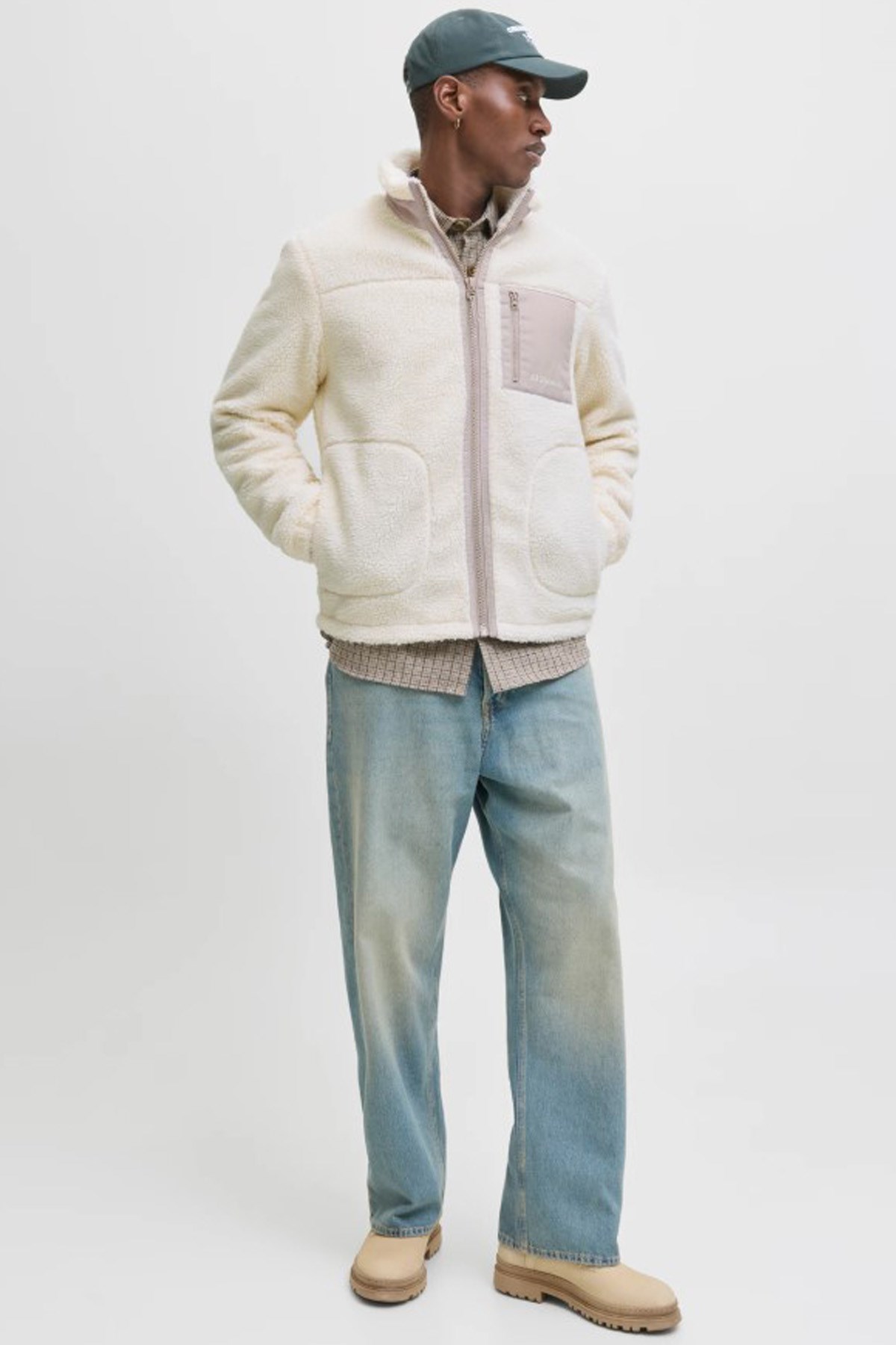 Jack & Jones Jjesoho Teddy Erkek Ceket 12278784 Gri
