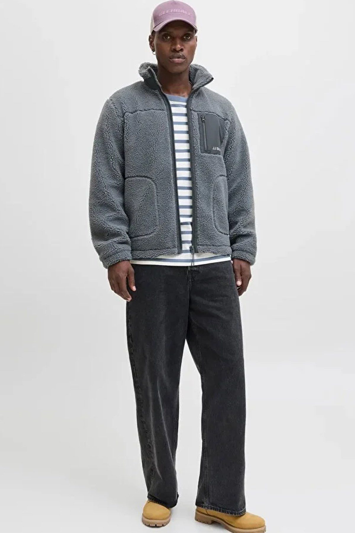 Jack & Jones Jjesoho Teddy Erkek Ceket 12278784 Mavi