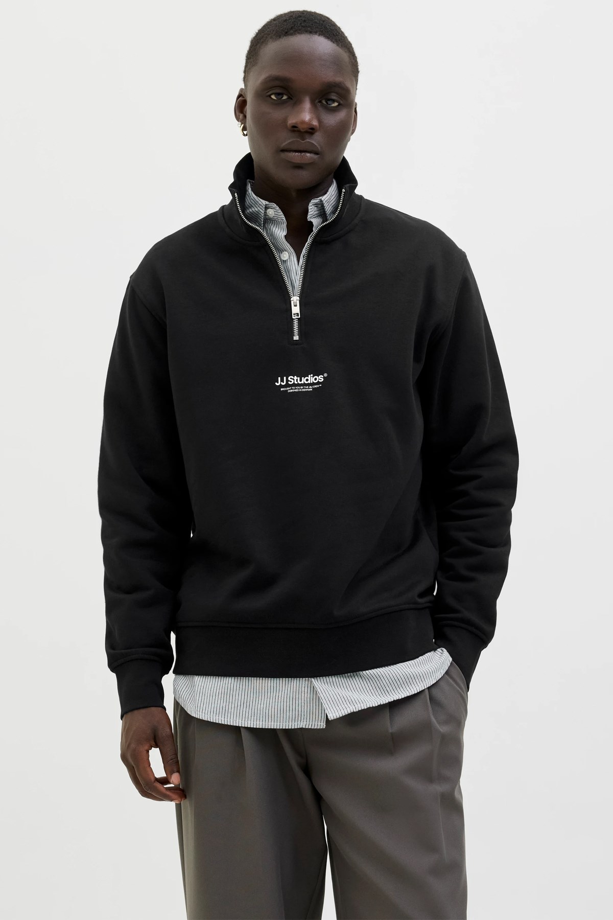 Jack & Jones Jjesoho Erkek Sweatshirt Siyah