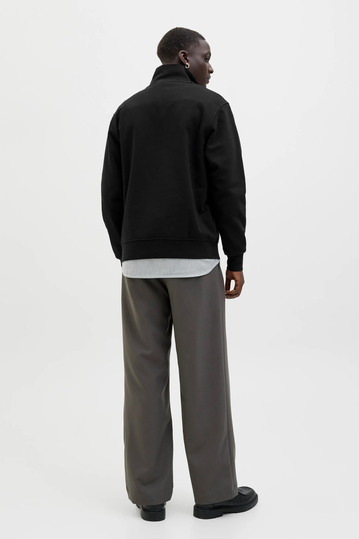 Jack & Jones Jjesoho Erkek Sweatshirt Siyah