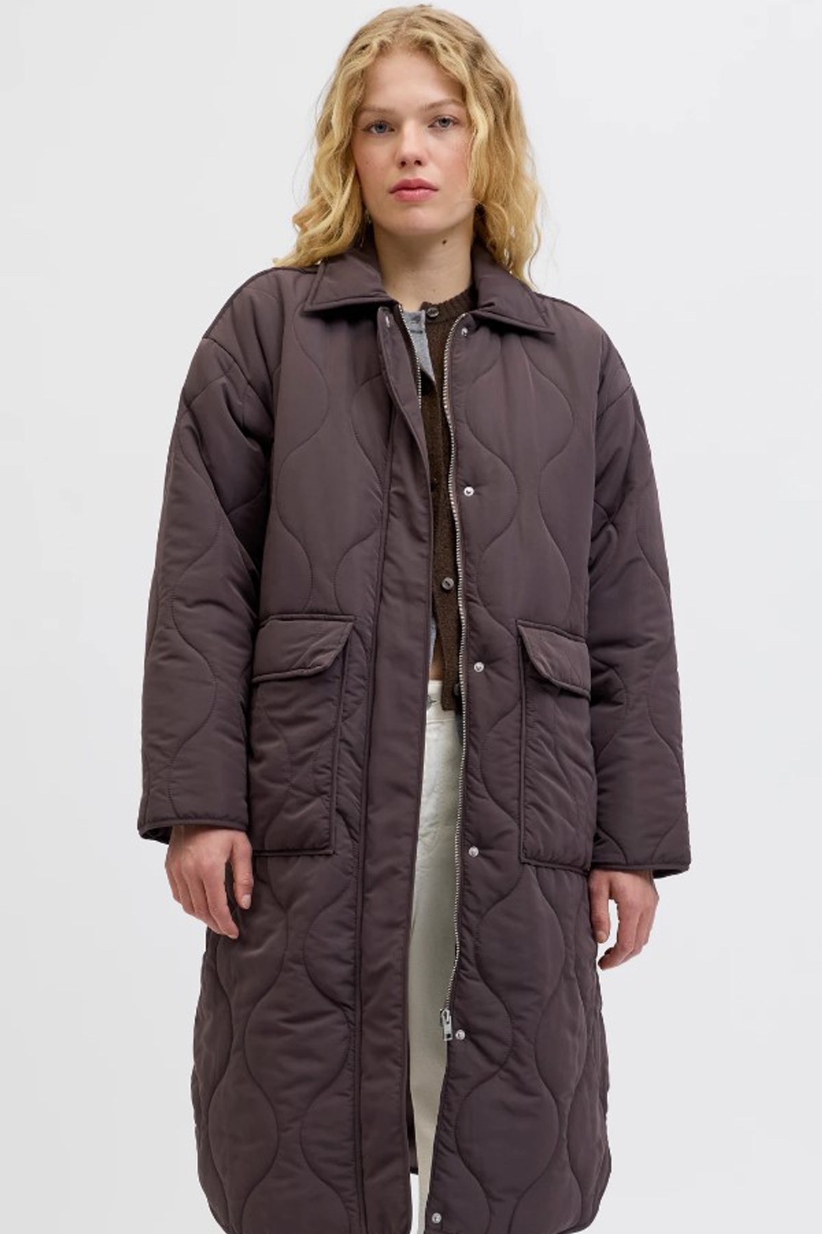 Jack & Jones Jxserena Kadın Mont 12278855 Kahverengi