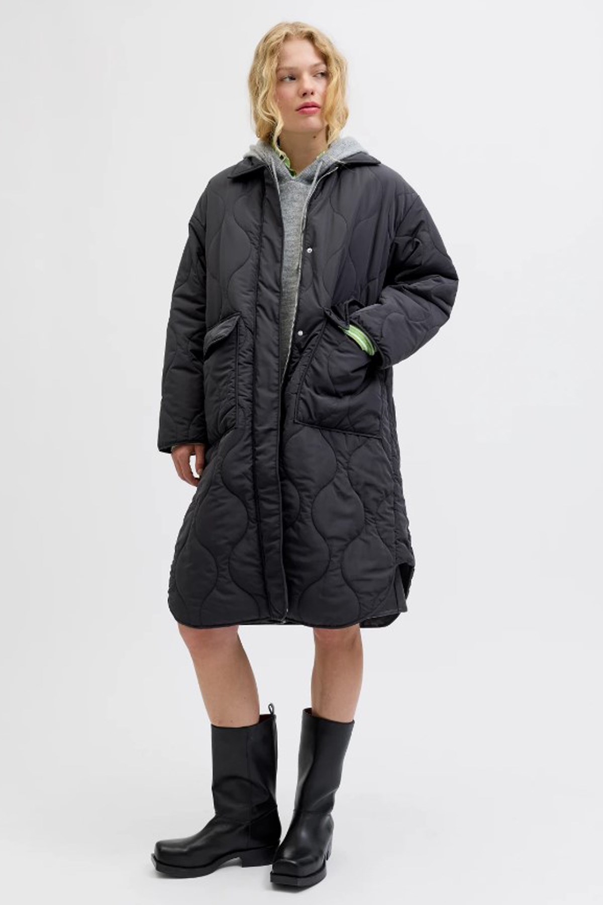 Jack & Jones Jxserena Kadın Mont 12278855 Siyah