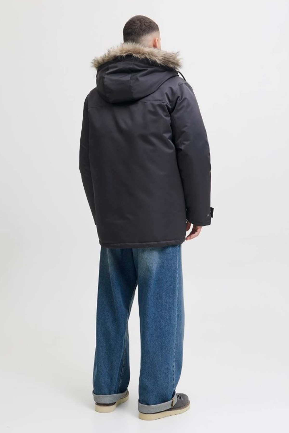 Jack & Jones Jjcharlie Erkek Parka 12279464 Siyah
