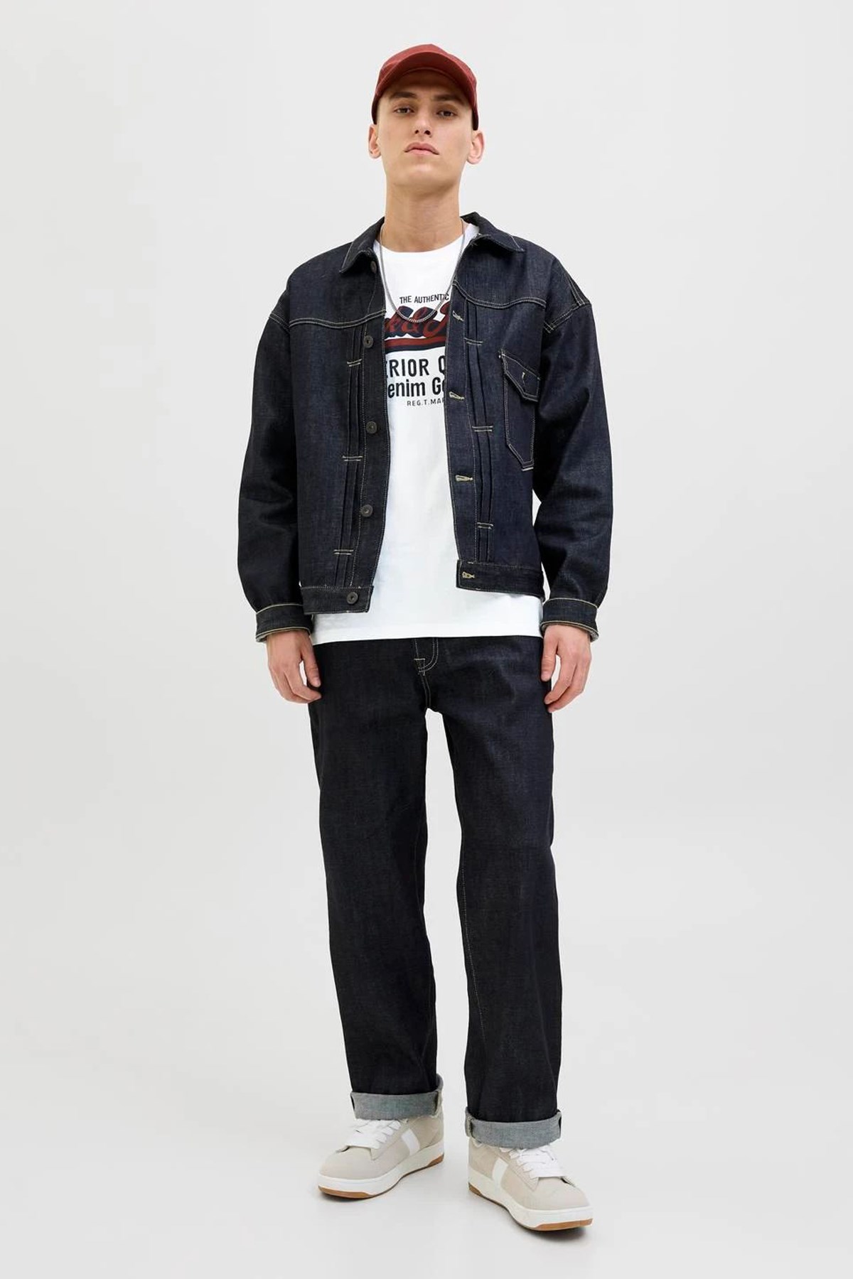 Jack & Jones Jjelogo Erkek Tişört 12279535 Beyaz