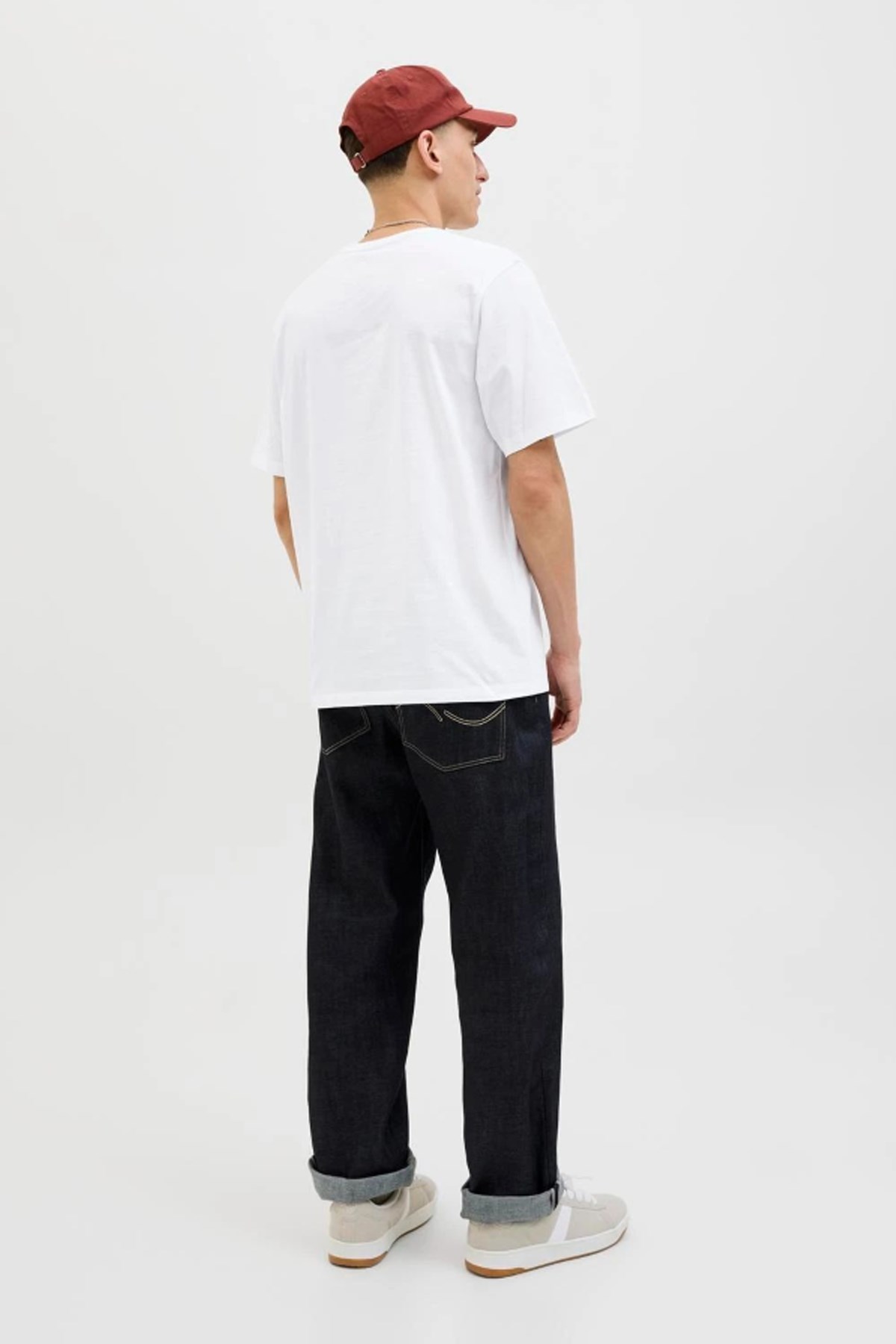 Jack & Jones Jjelogo Erkek Tişört 12279535 Beyaz