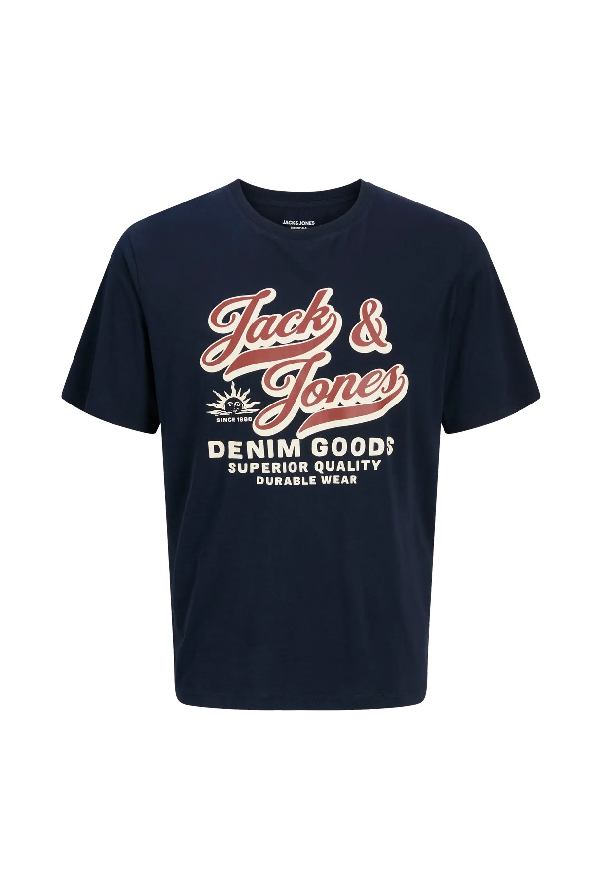 Jack & Jones Jjelogo Erkek Tişört 12279535 Mavi