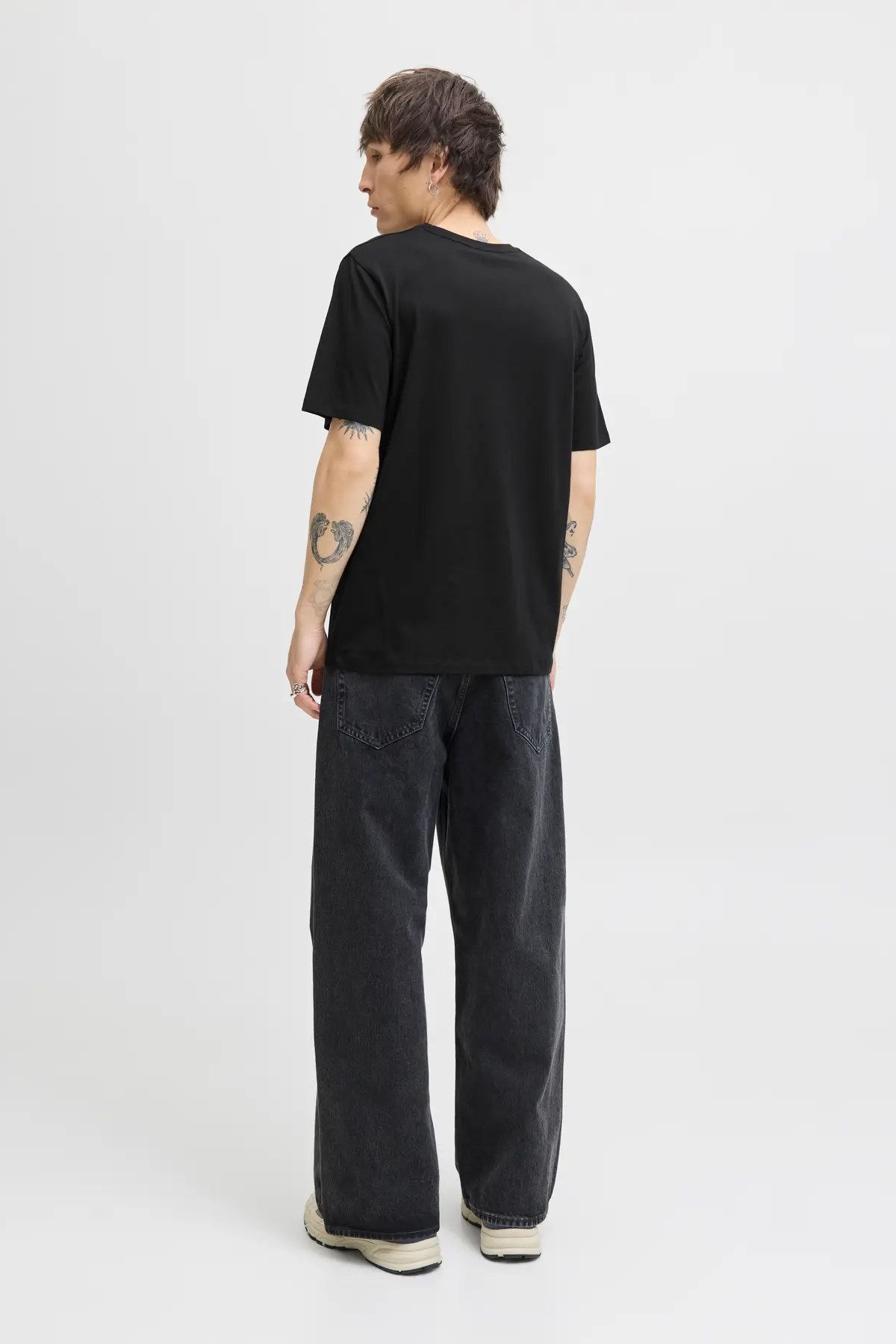 Jack & Jones Jjelogo Erkek Tişört 12279535 Siyah