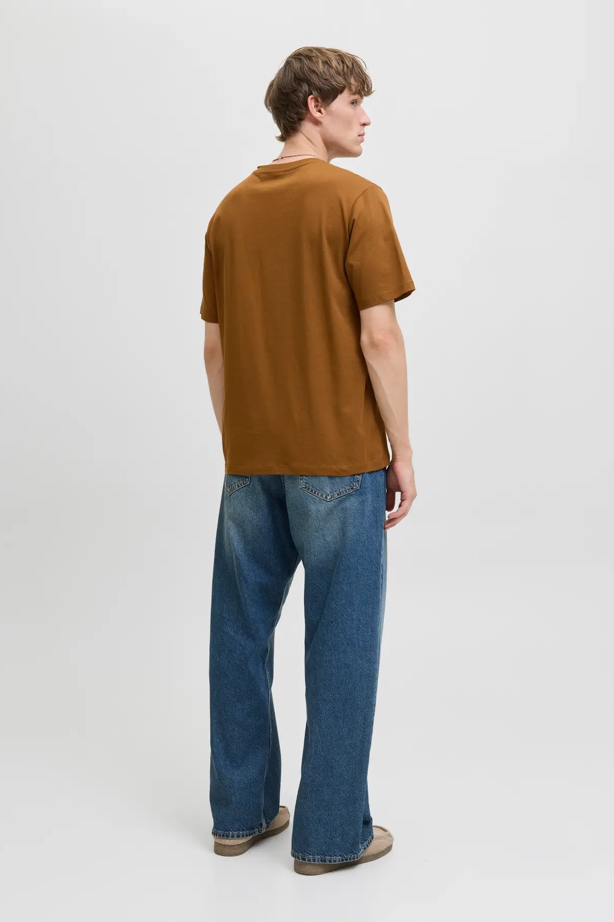 Jack & Jones Jjelogo Erkek Tişört 12279535 Turuncu