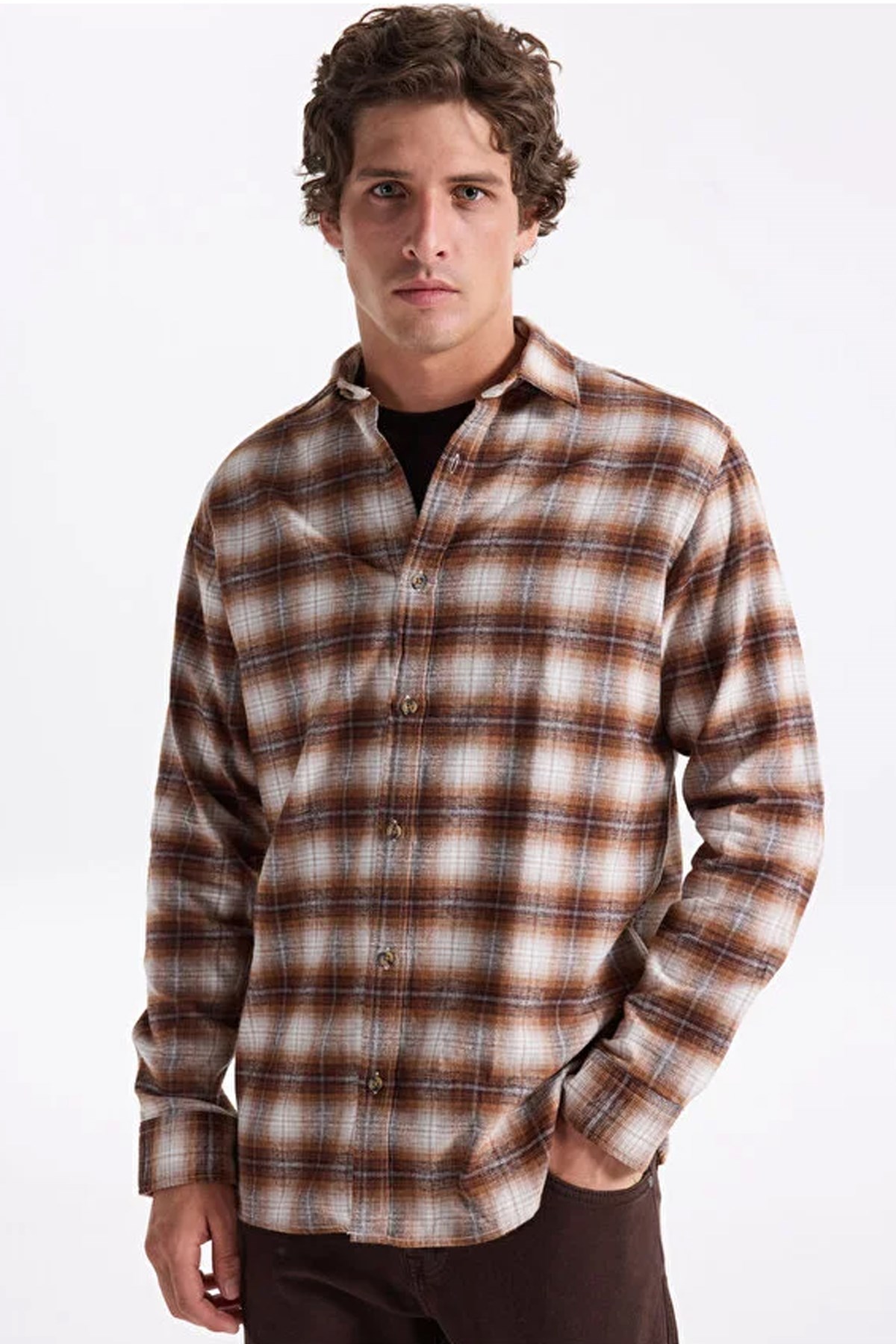 Jack & Jones Jjjoshua Erkek Gömlek 12279546 Turuncu