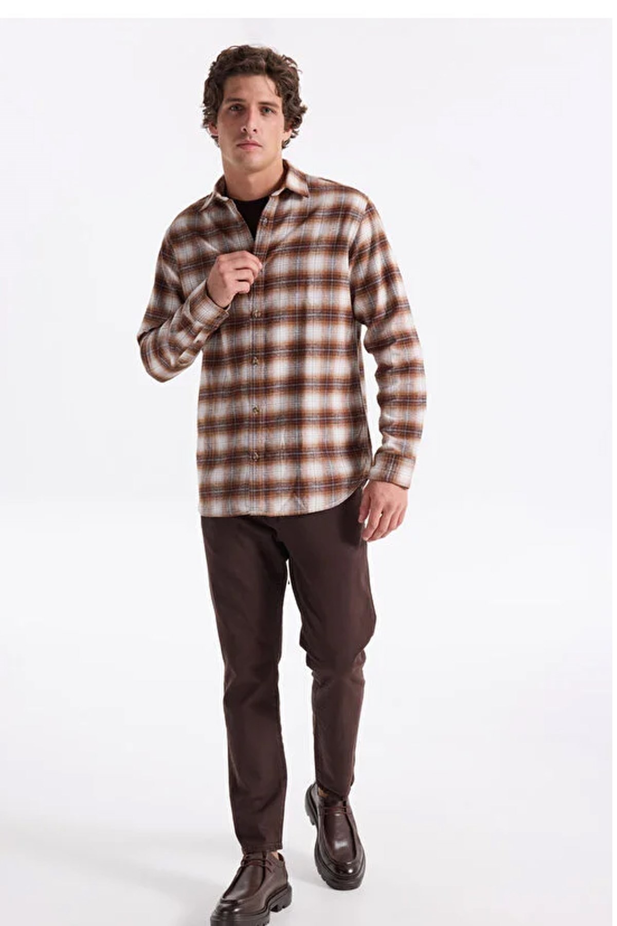 Jack & Jones Jjjoshua Erkek Gömlek 12279546 Turuncu
