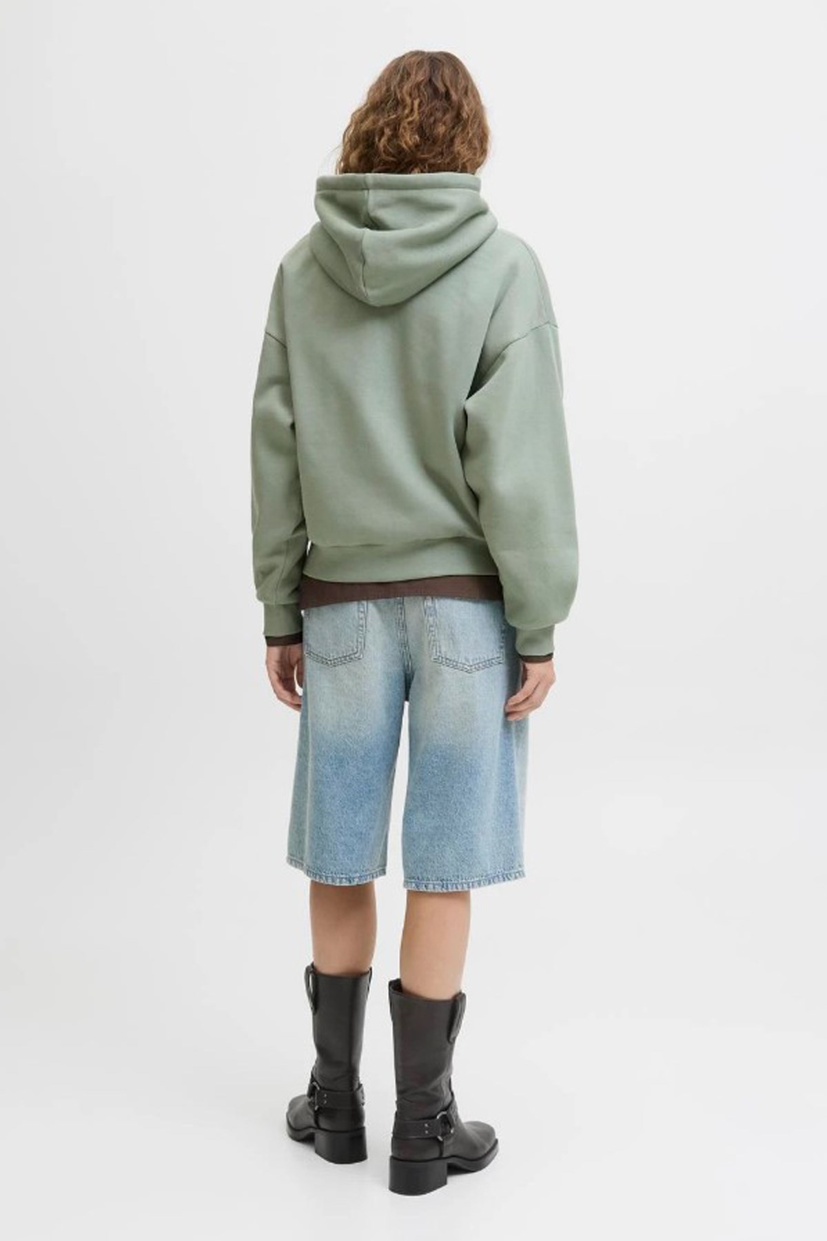 Jack & Jones Jxstudio Kadın Sweatshirt 12280152 Mavi