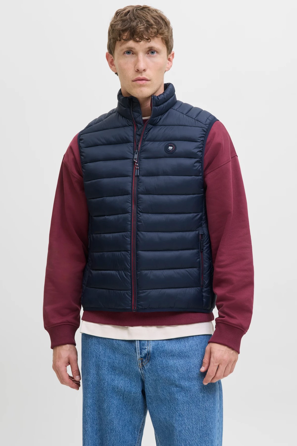 Jack & Jones Jjebradley Light Erkek Yelek 12280973 Mavi