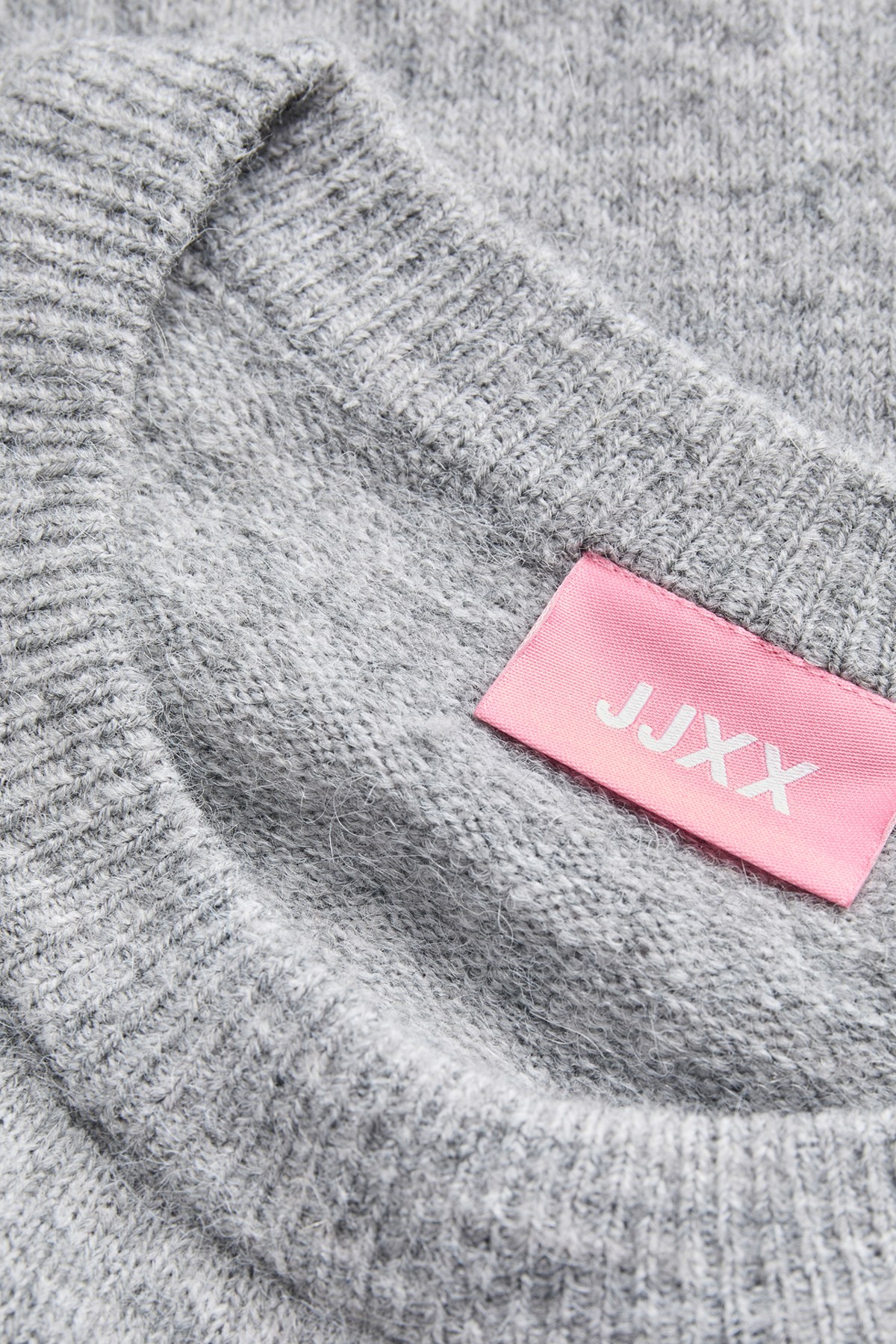 Jack & Jones Jxevi Crew Neck Knit Kadın Kazak Gri