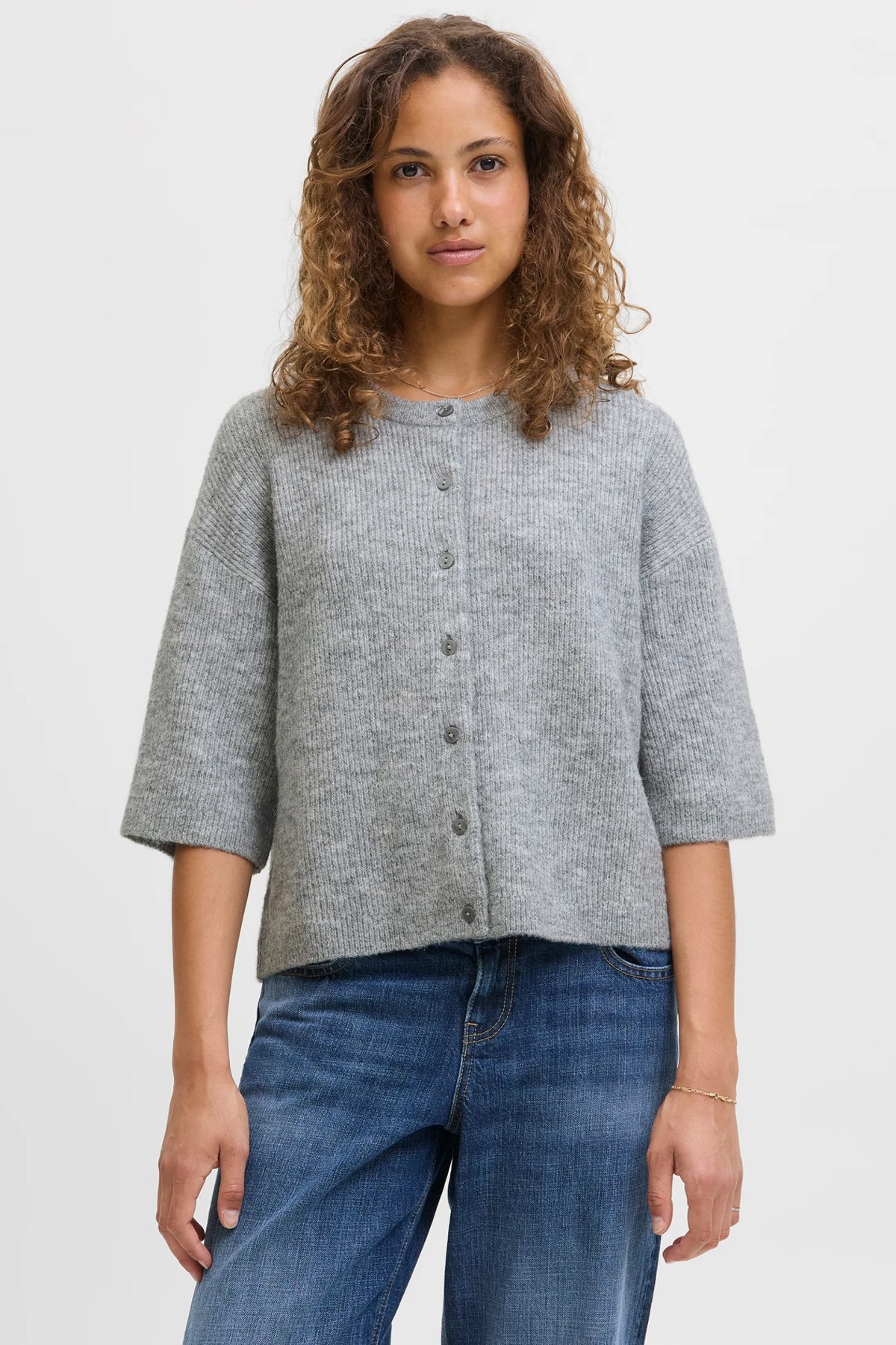 Jack & Jones Jxevi Kadın Hırka Gri