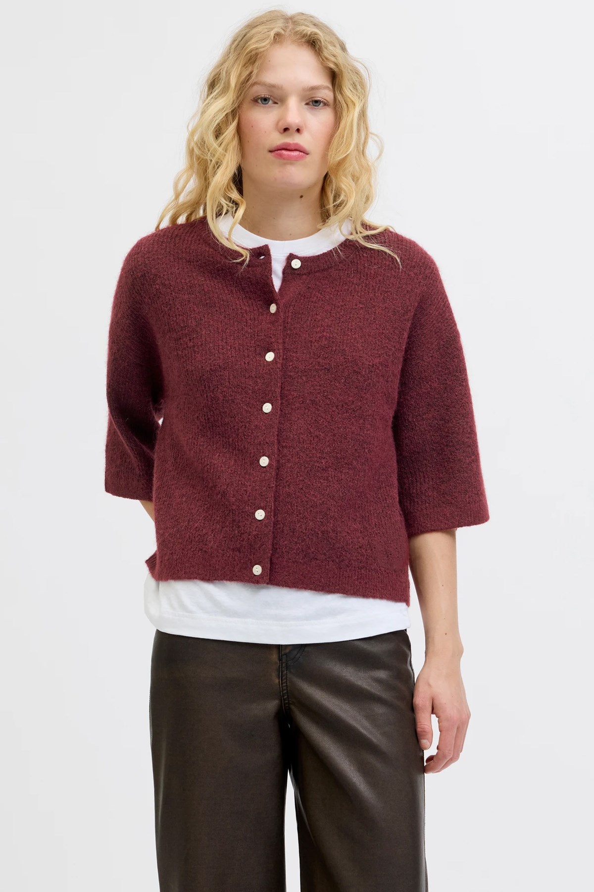 Jack & Jones Jxevi Kadın Hırka Kırmızı