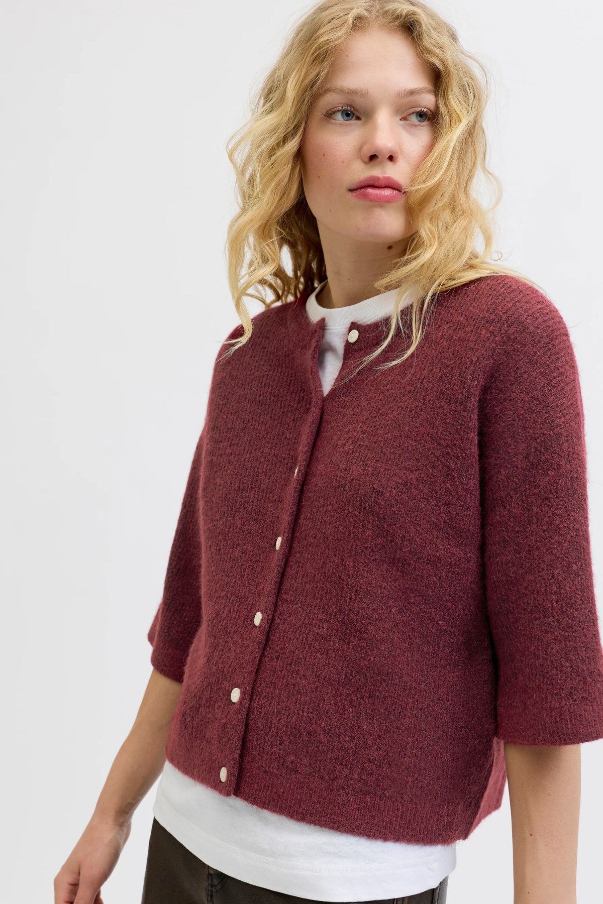 Jack & Jones Jxevi Kadın Hırka Kırmızı