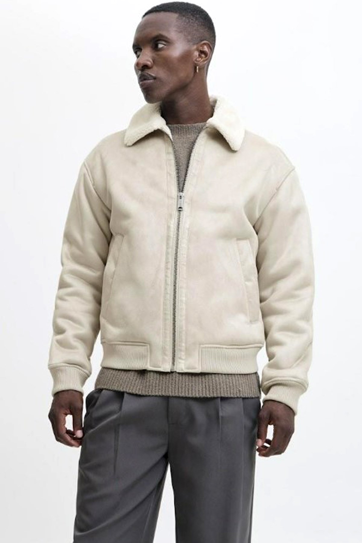 Jack & Jones Jprccluke Bomber Erkek Ceket Bej