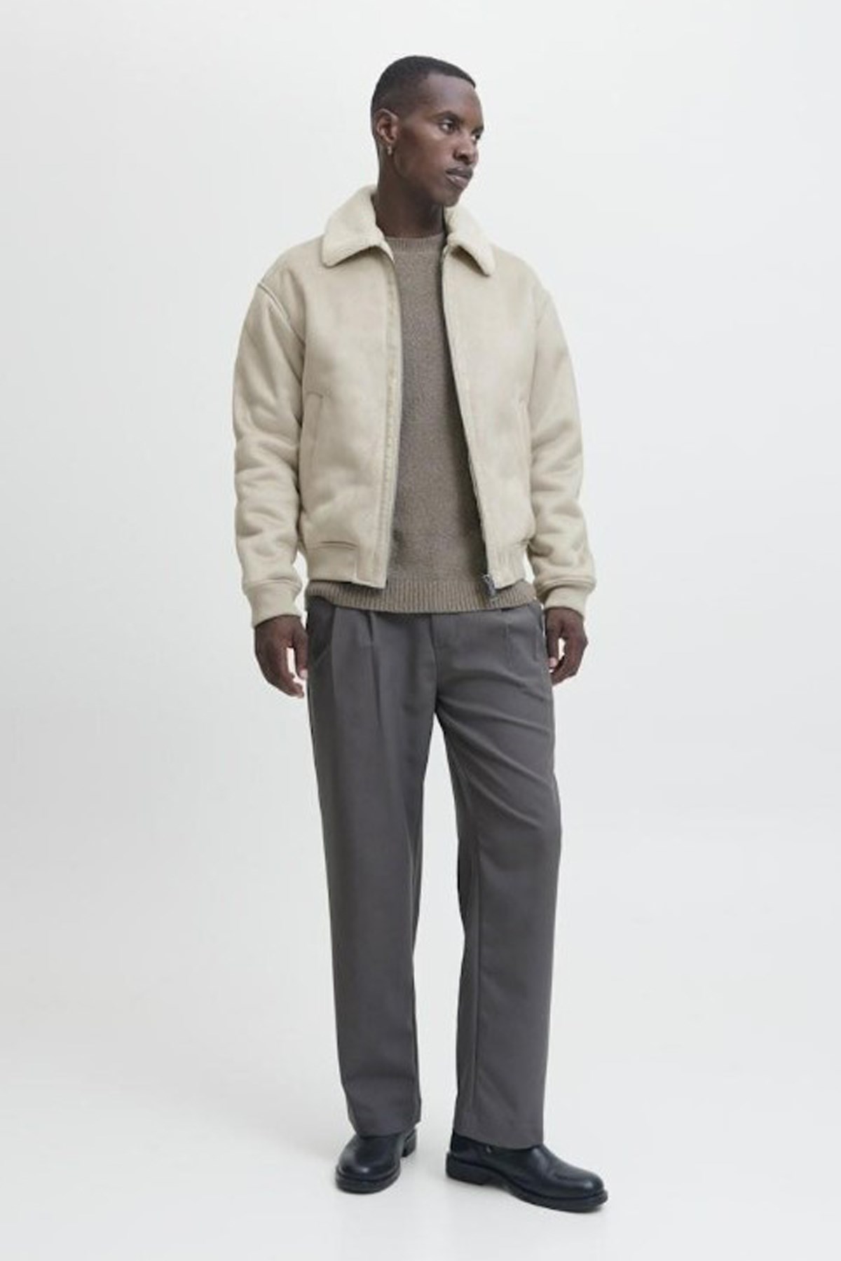 Jack & Jones Jprccluke Bomber Erkek Ceket Bej