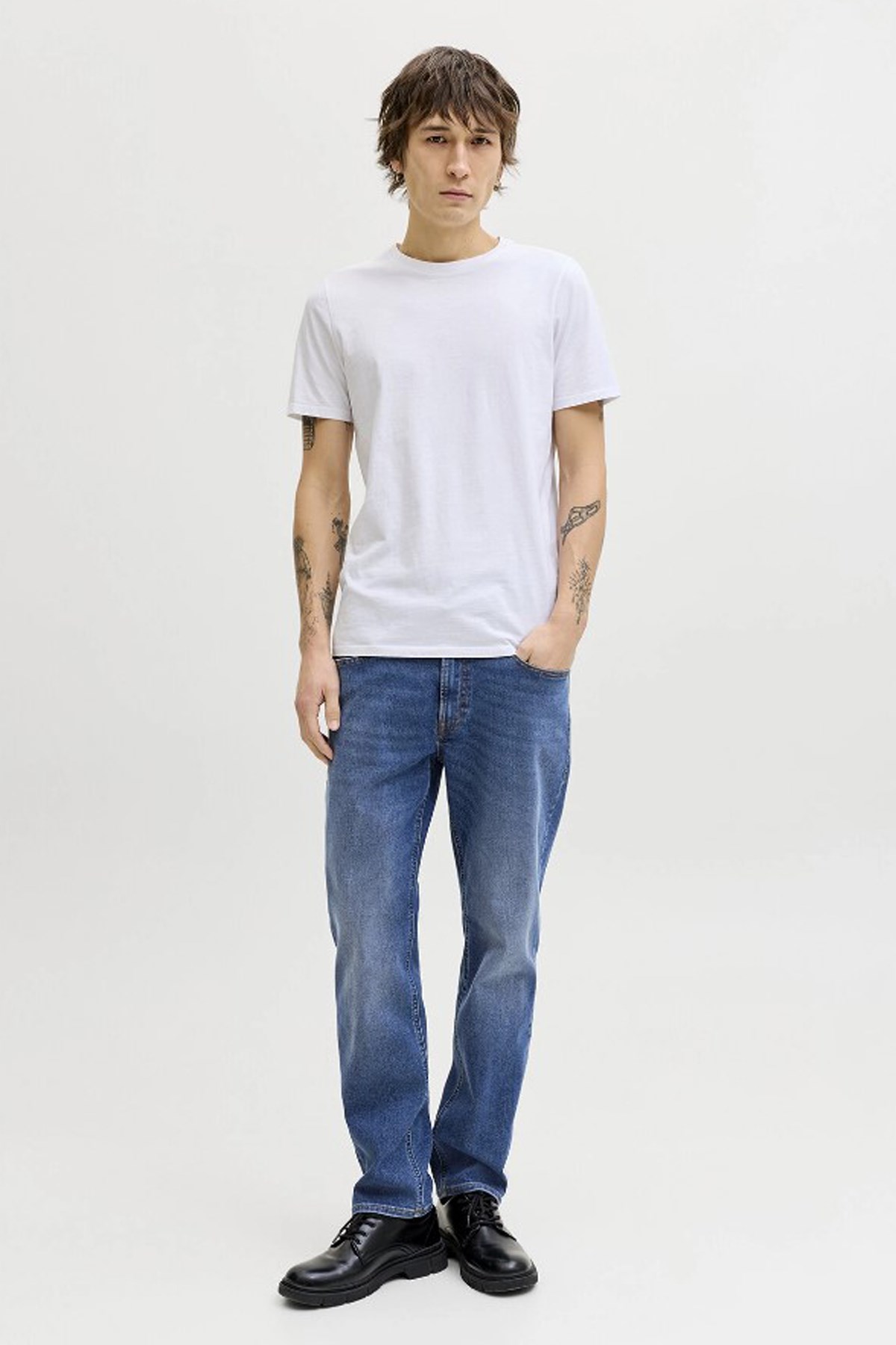 Jack & Jones Jjiclark Erkek Jean 12282669 Mavi
