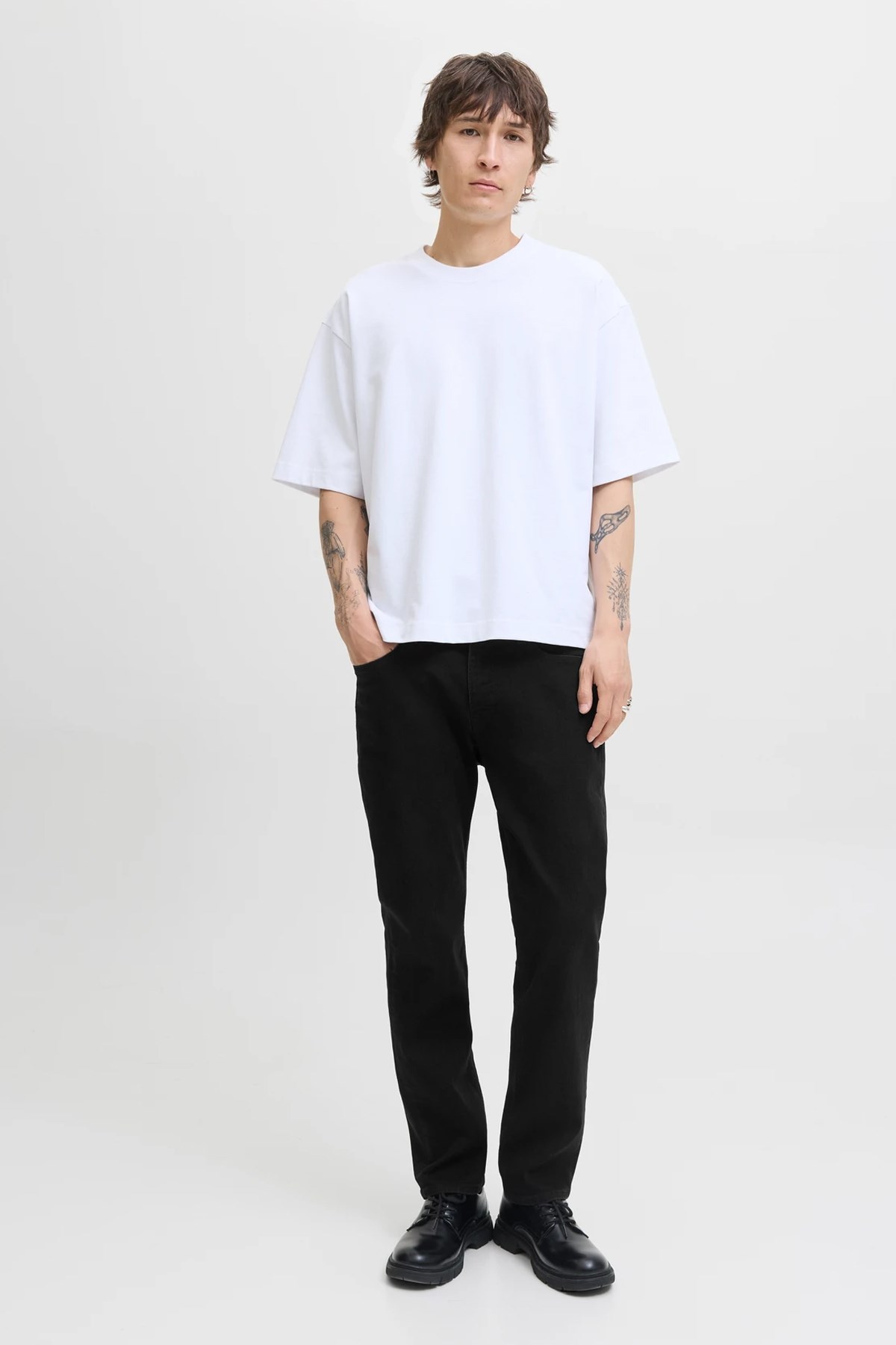 Jack & Jones Erkek Jjiclark Jeans 12282670 Siyah