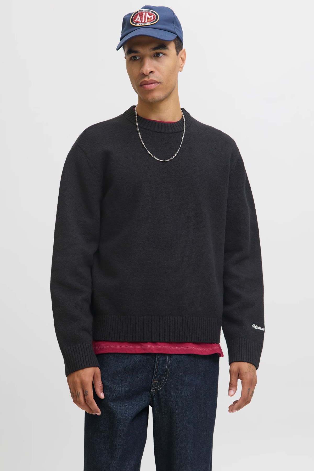Jack & Jones Jornorrebro Erkek Kazak Siyah