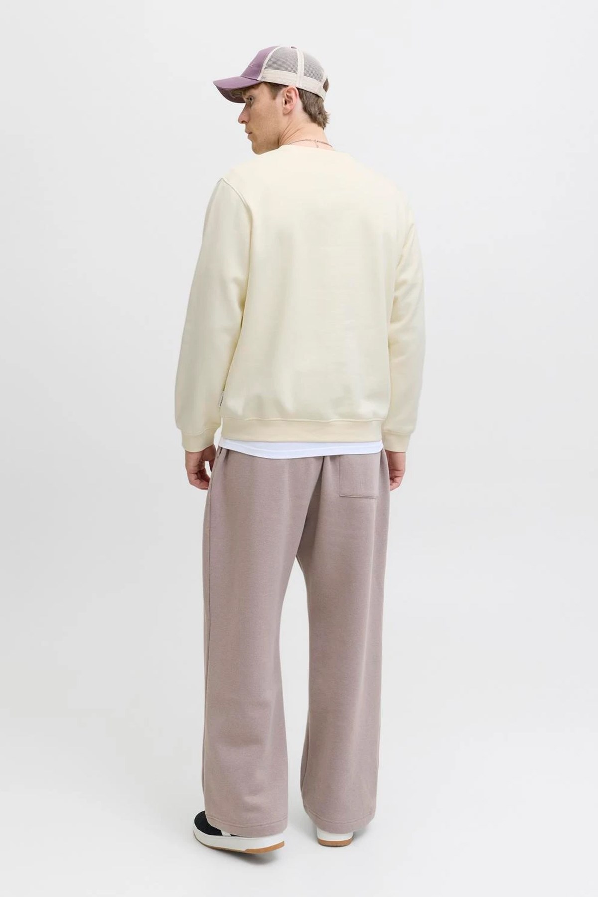 Jack & Jones Jcotier Print Erkek Sweatshirt Bej