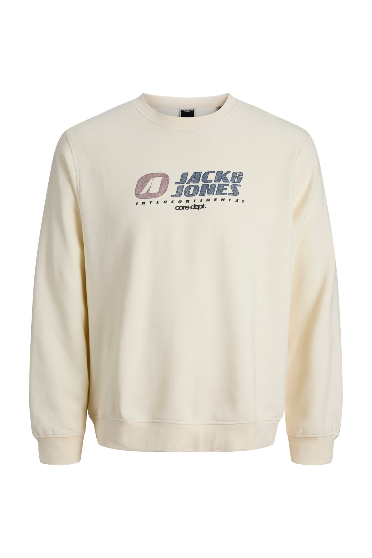 Jack & Jones Jcotier Print Erkek Sweatshirt Bej