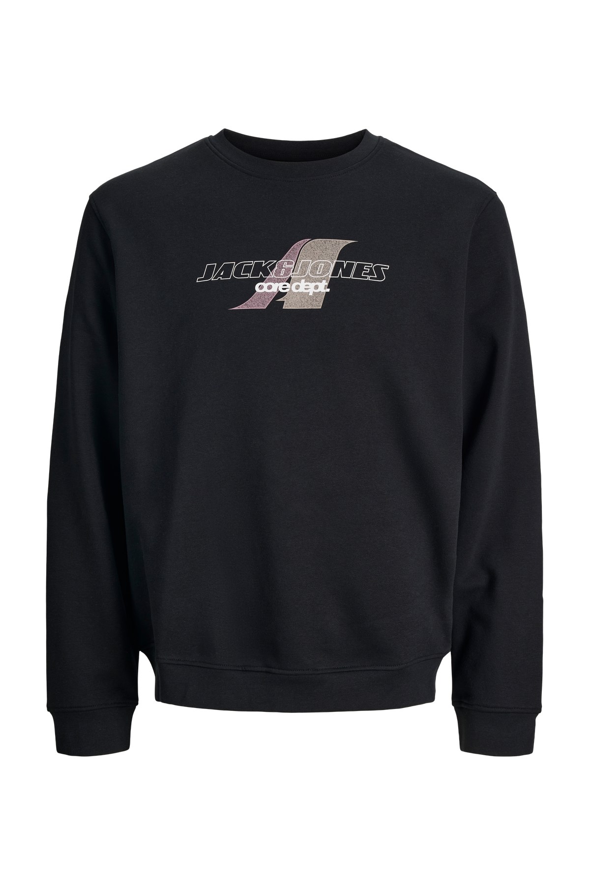 Jack & Jones Jcotier Print Erkek Sweatshirt Siyah