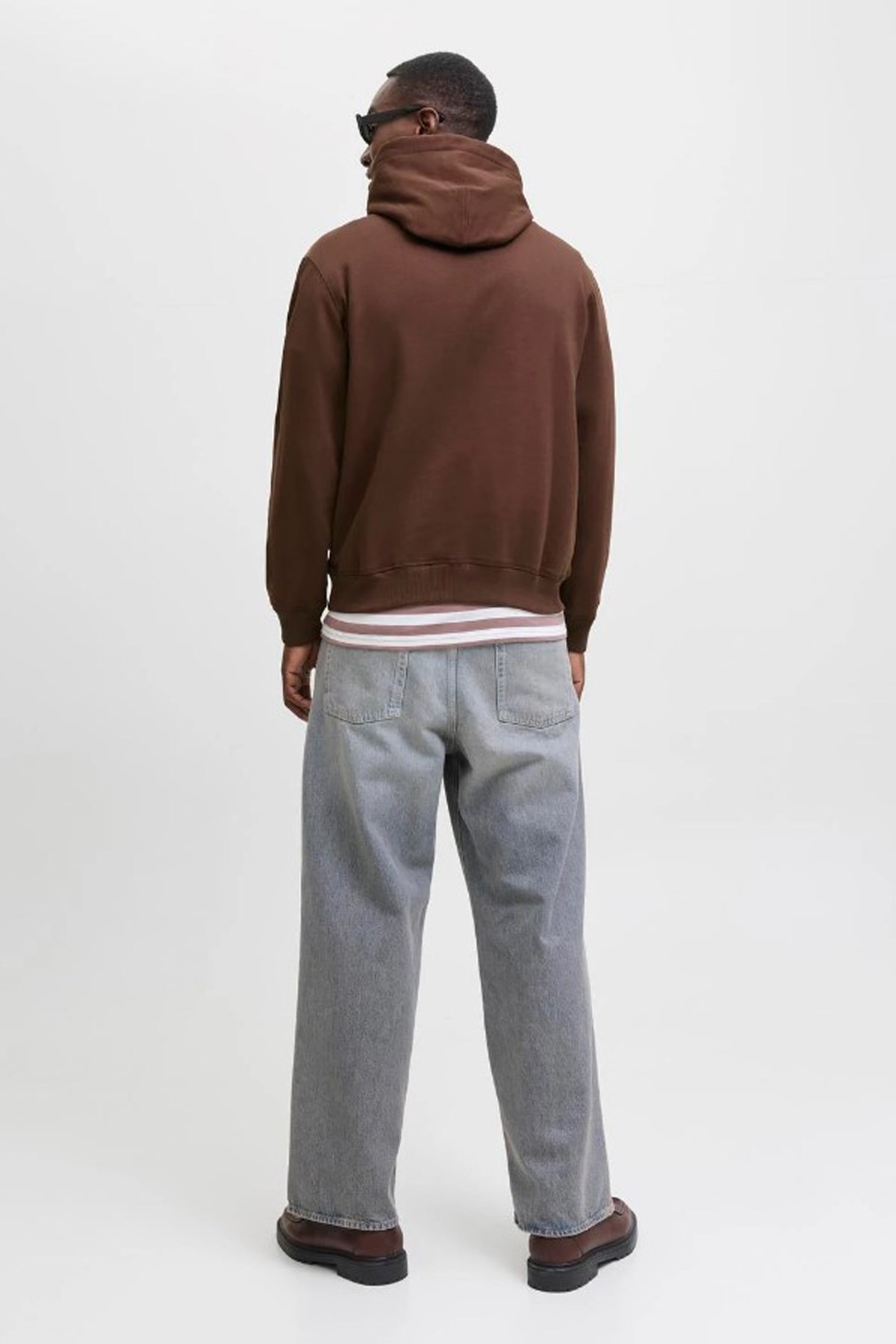 Jack & Jones Jornorrebro Erkek Sweatshirt 12282861 Kahverengi