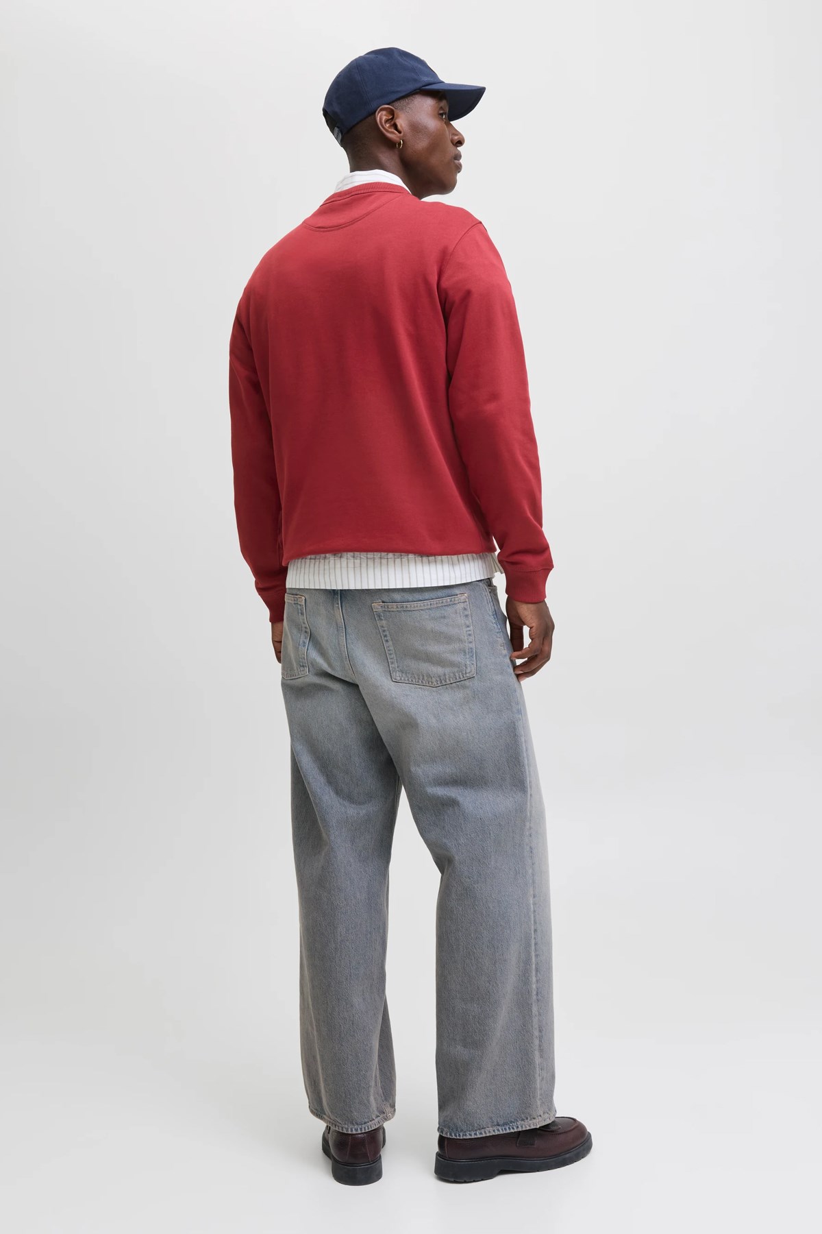 Jack & Jones Jornorrebro Erkek Sweatshirt Kırmızı