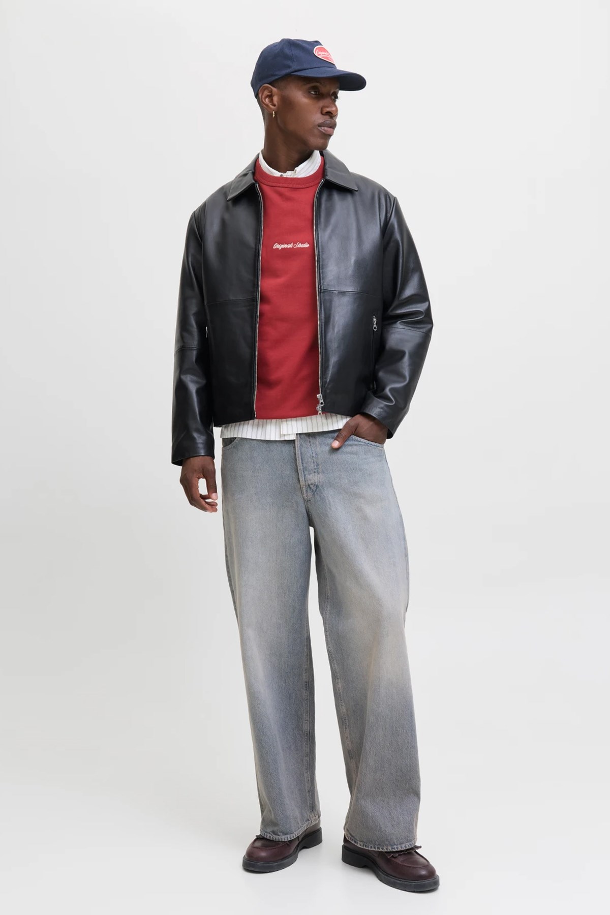 Jack & Jones Jornorrebro Erkek Sweatshirt Kırmızı