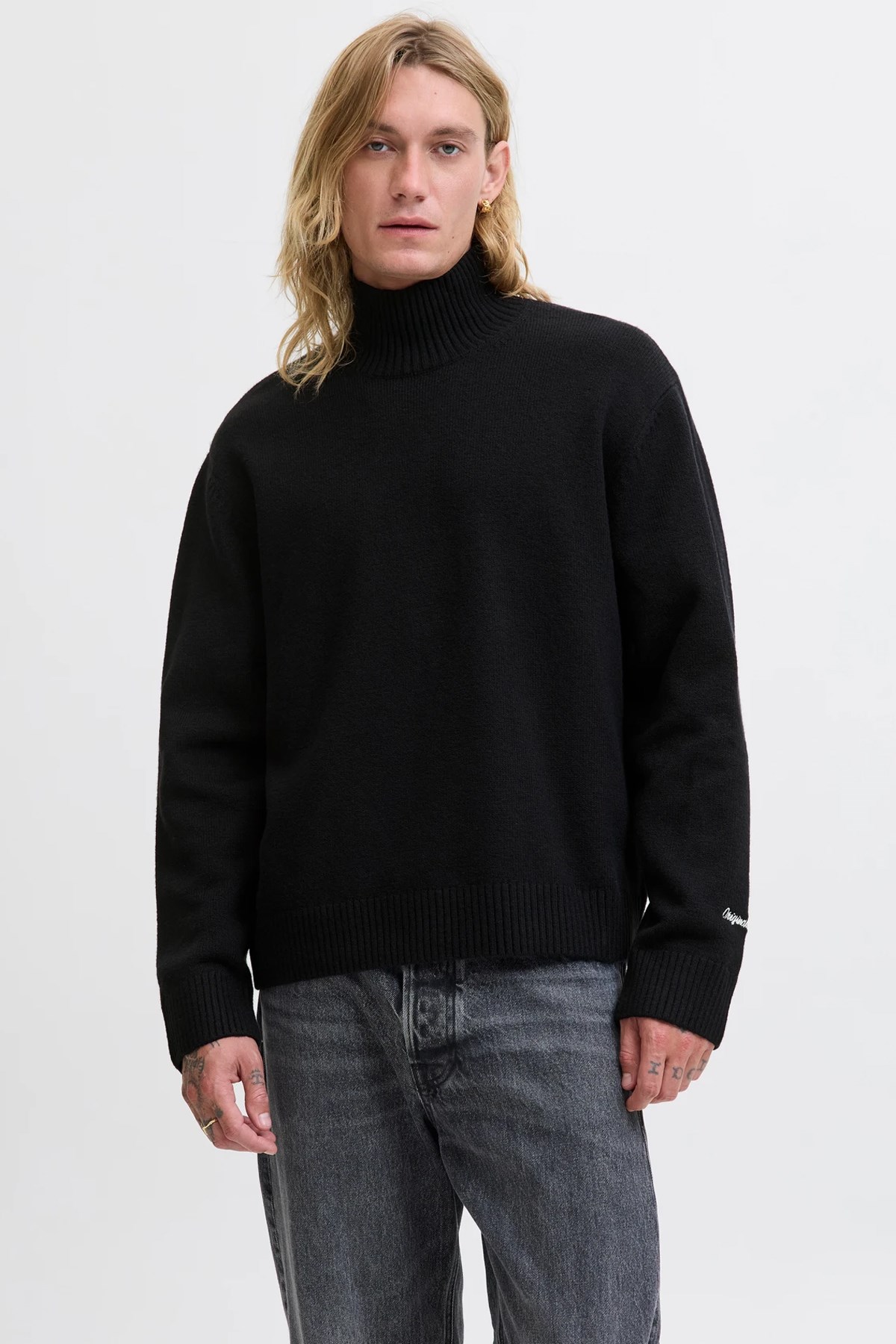 Jack & Jones Jornorrebro Erkek Kazak Siyah
