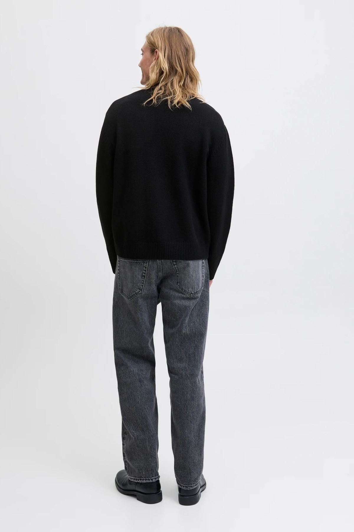 Jack & Jones Jornorrebro Erkek Kazak Siyah