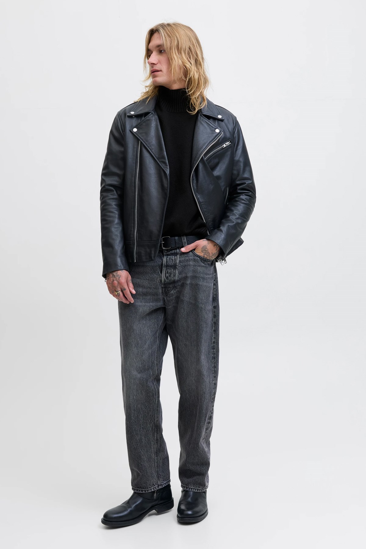 Jack & Jones Jornorrebro Erkek Kazak Siyah