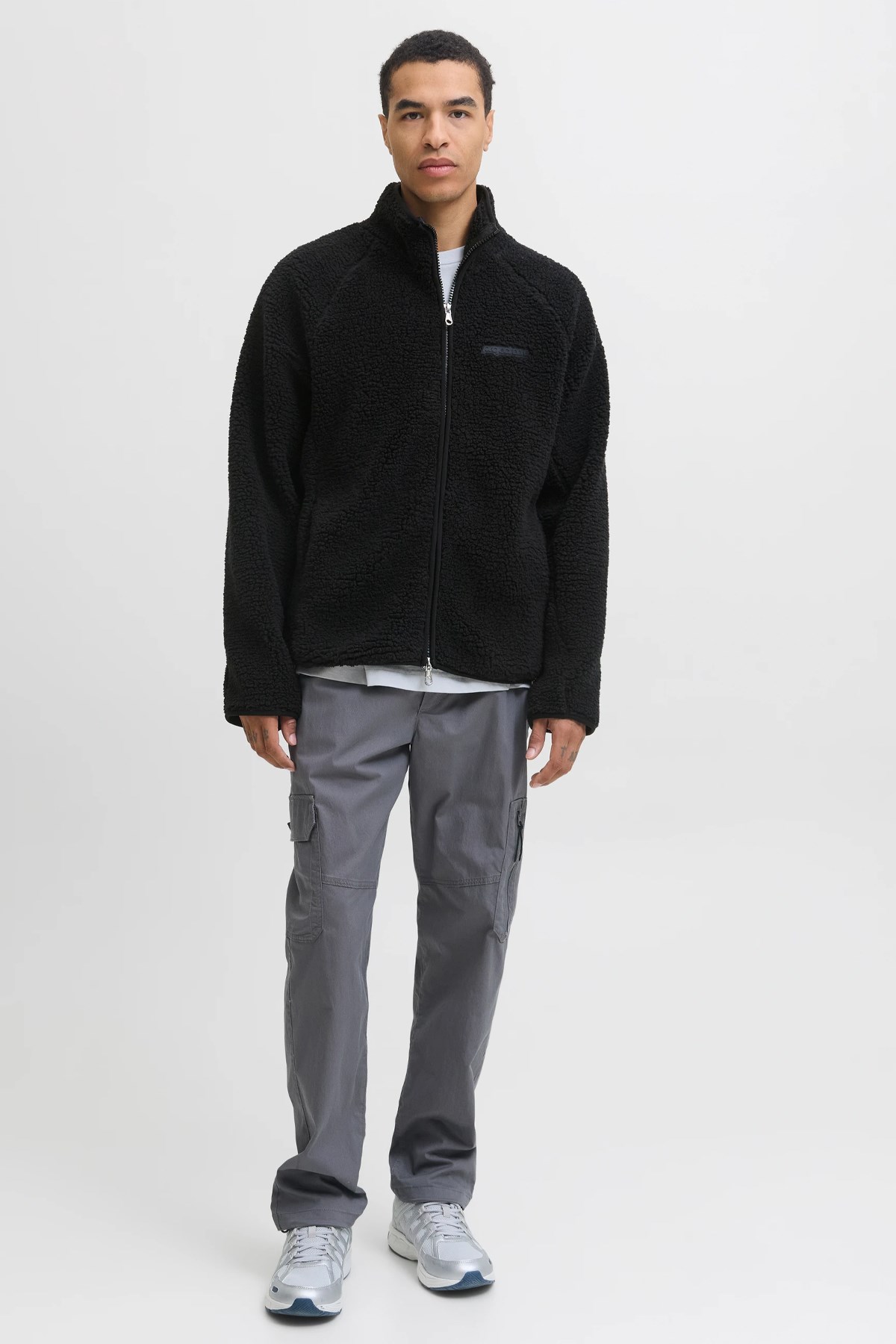 Jack & Jones Jcounion Teddy Erkek Mont Siyah