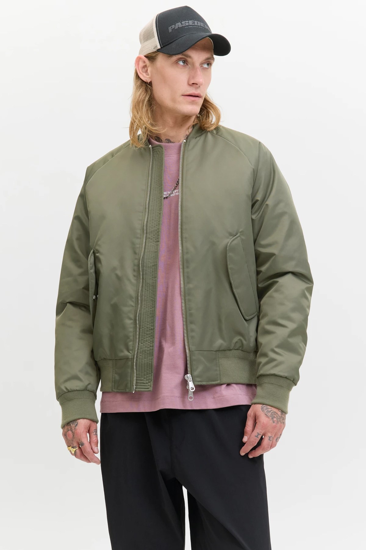 Jack & Jones Jcomotion Bomber Erkek Ceket Yeşil