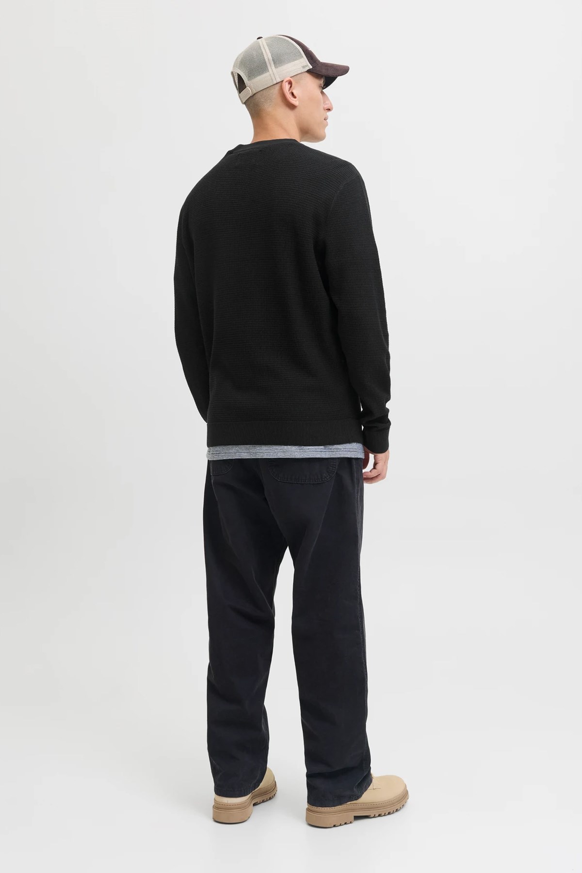 Jack & Jones Jcotier Erkek Kazak Siyah