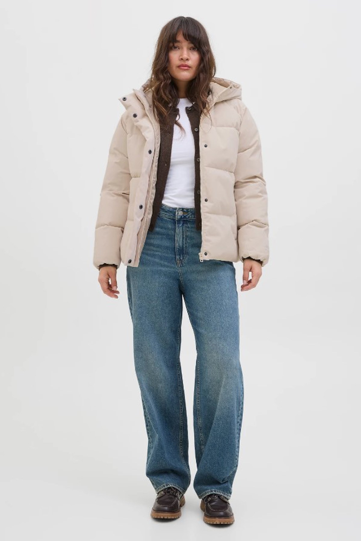 Jack & Jones Jxglobal Kadın Mont 12283784 Beyaz