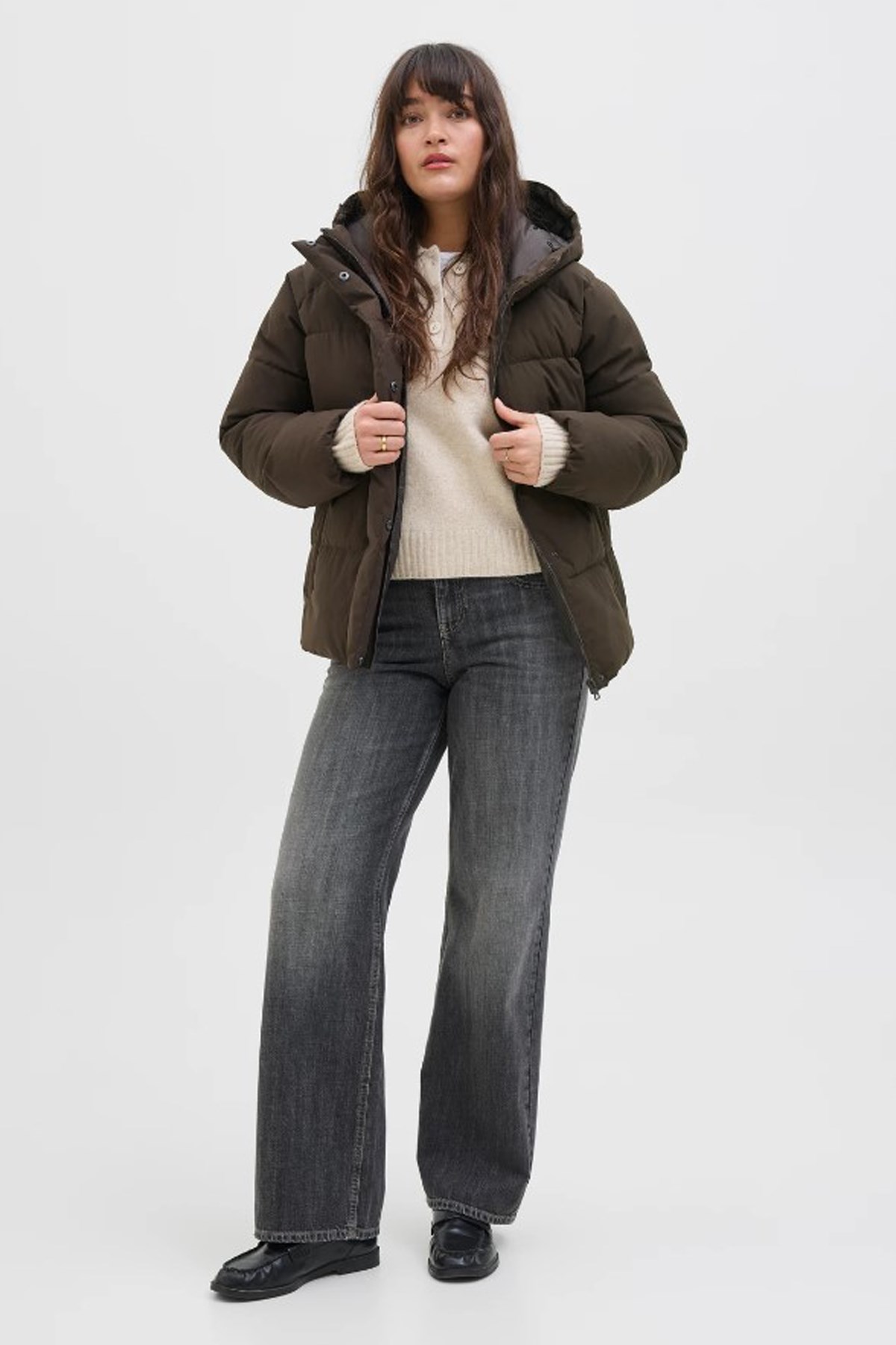 Jack & Jones Jxglobal Kadın Mont 12283784 Kahverengi