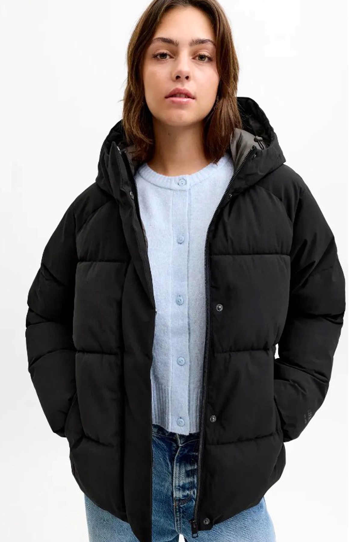 Jack & Jones Jxglobal Kadın Mont 12283784 Siyah