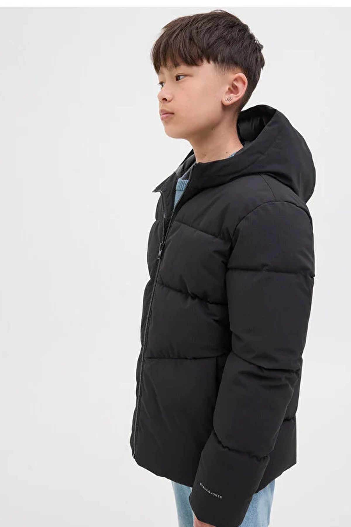 Jack & Jones Jjglobal Çocuk Mont Siyah