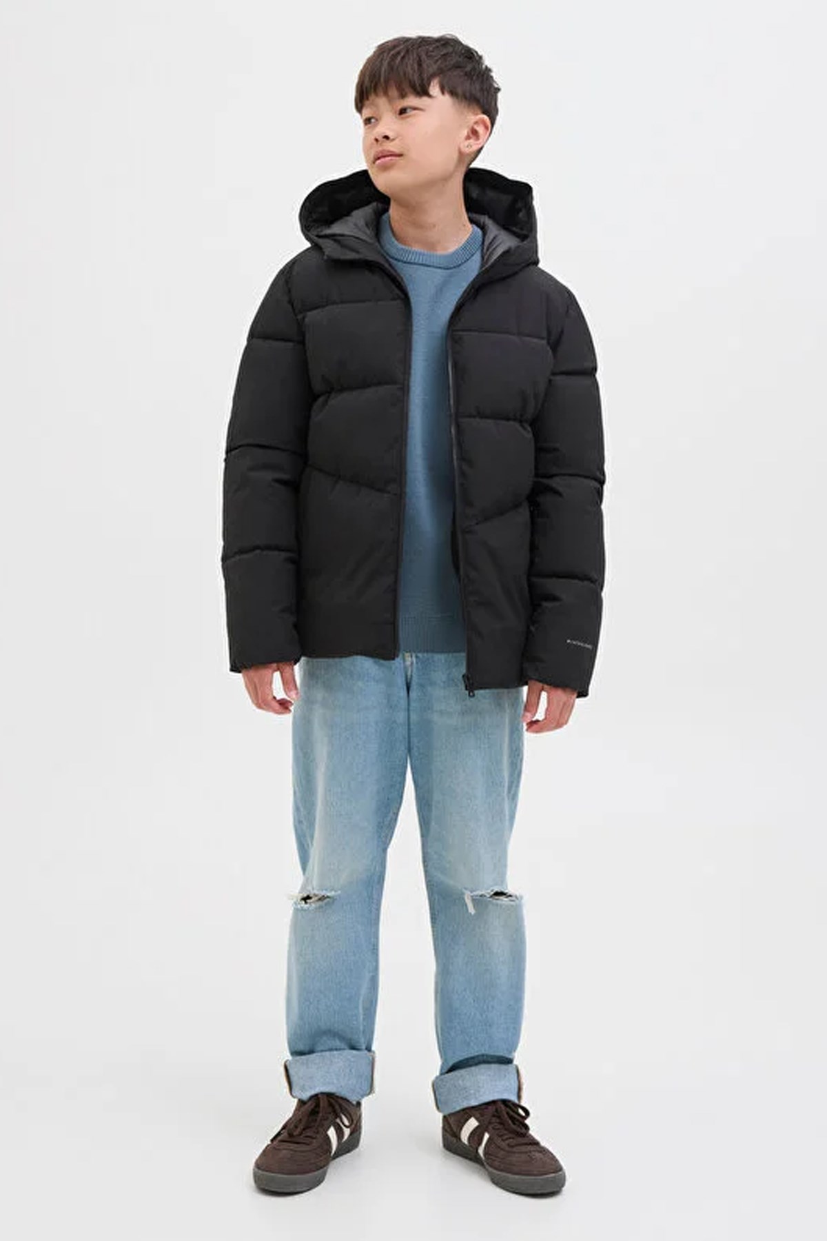 Jack & Jones Jjglobal Çocuk Mont Siyah