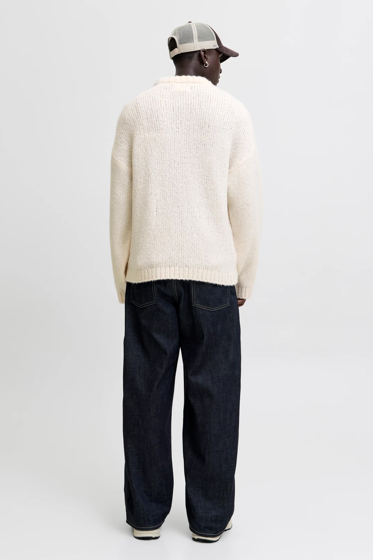 Jack & Jones Jcokidd Erkek Kazak Beyaz