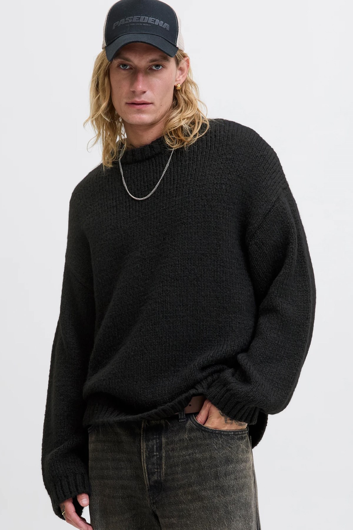 Jack & Jones Jcokidd Erkek Kazak Siyah