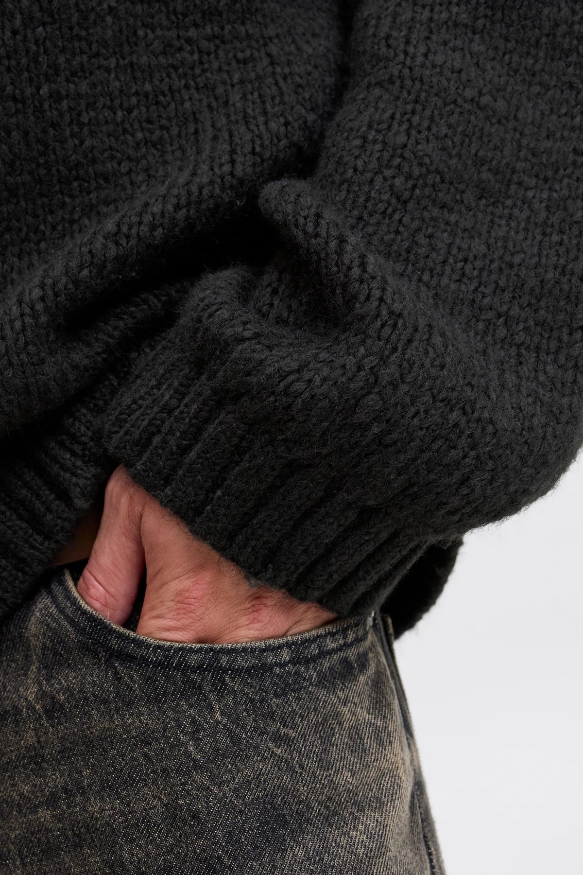 Jack & Jones Jcokidd Erkek Kazak Siyah