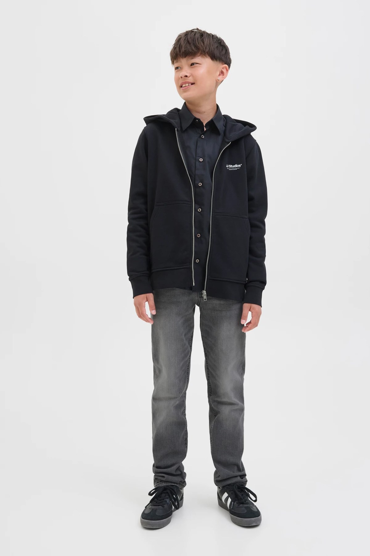 Jack & Jones Çocuk Jjiglenn Jeans 12284346 Siyah