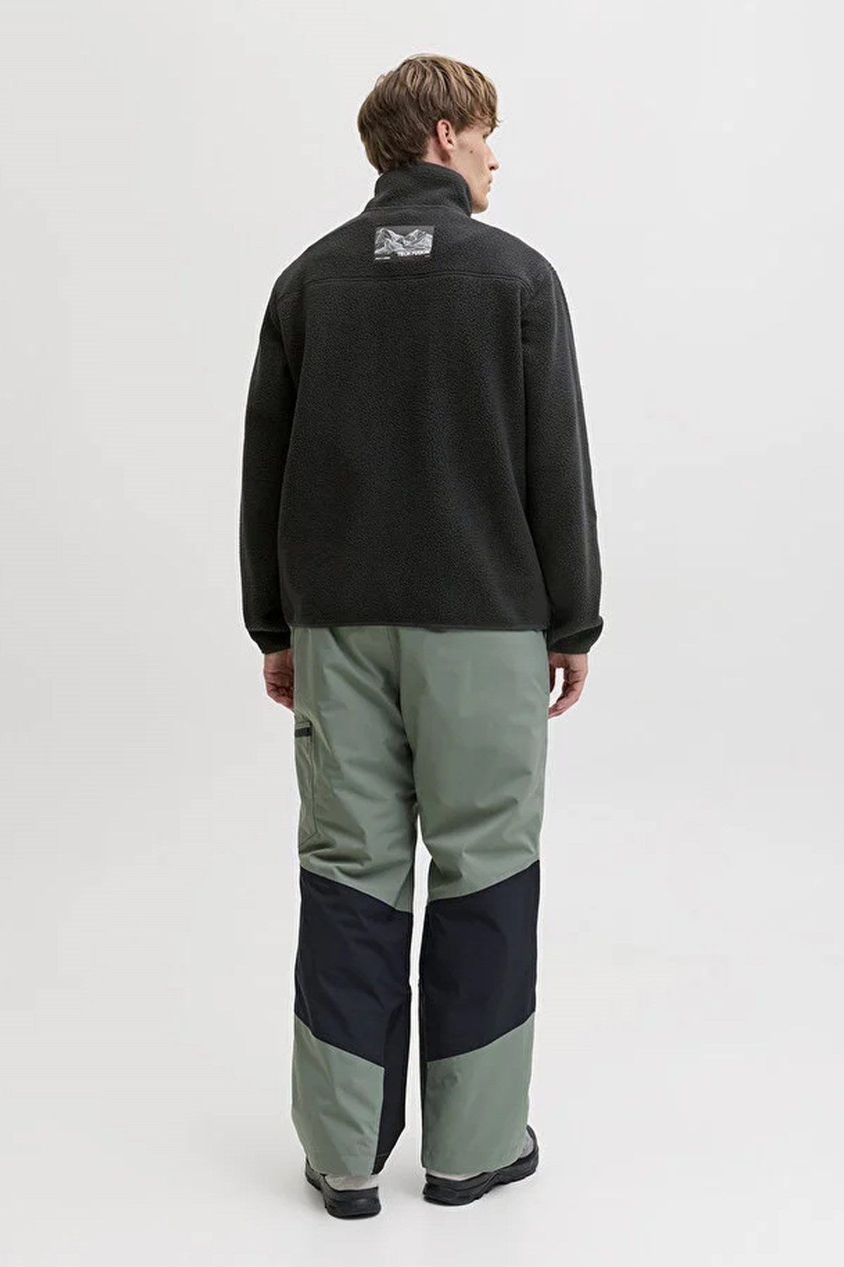 Jack & Jones Jjalpes Teddy Erkek Mont Siyah