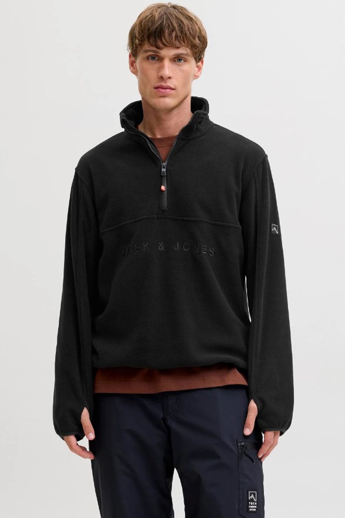 Jack & Jones Jjalpes Erkek Sweatshirt 12284828 Siyah