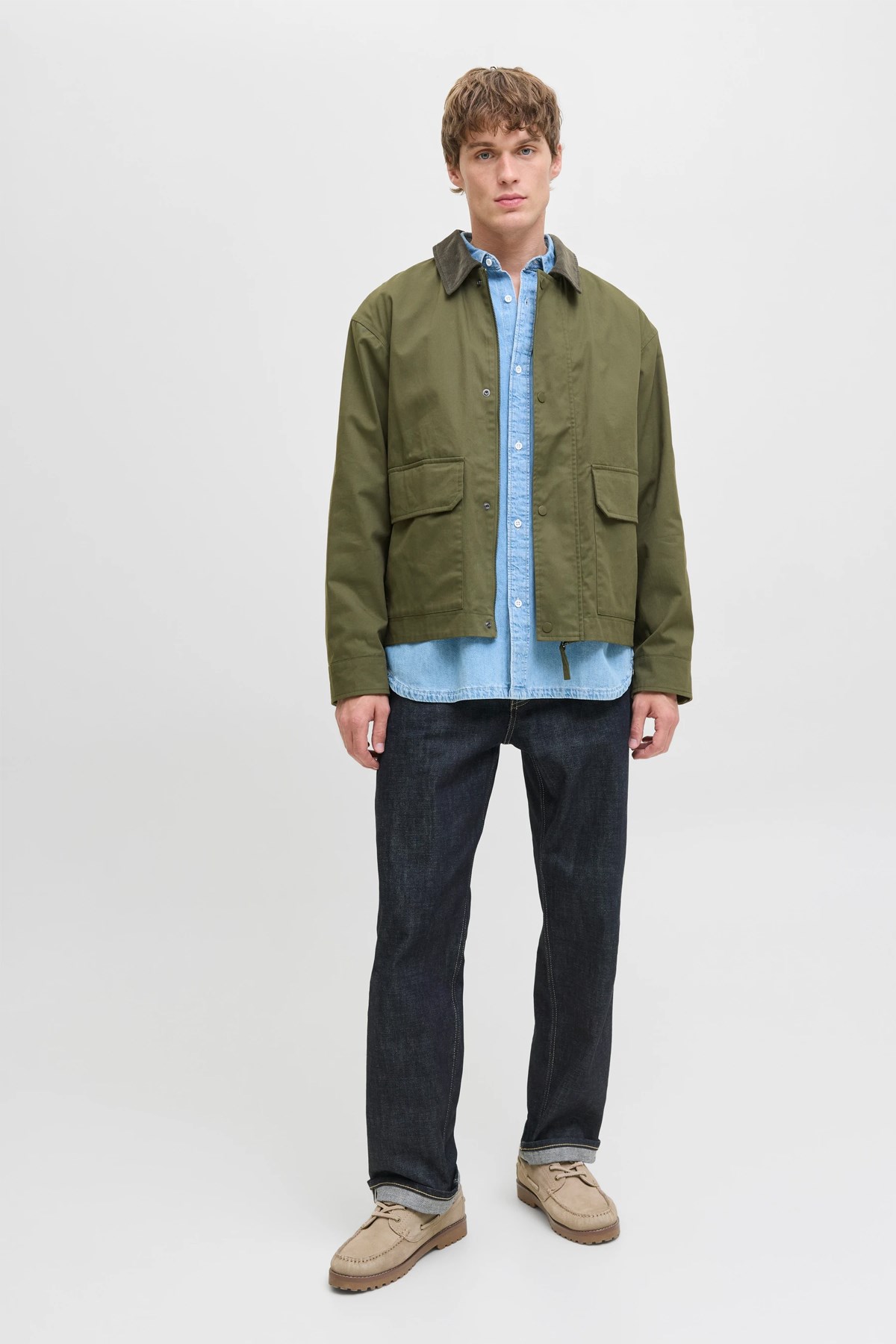 Jack & Jones Erkek Jprccriver Ceket 12284930 Yeşil